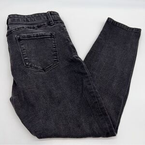 Buffalo David Bitton Black Jess Rip & Repair Mid-Rise Skinny Distressed Jeans-28